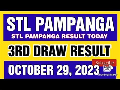 stl pampanga result today 2023 3rd draw live|STL PAMPANGA November 28,2023 3rd draw result .